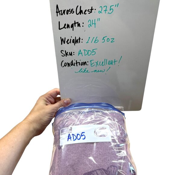 Le Lis Collection Butterfly Print Purple Oversized Sweater Size Medium - Picture 12 of 12